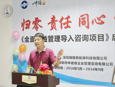 中德睿助力瑞隆新能源构建《全面精益管理体系》——企业管理咨询实践